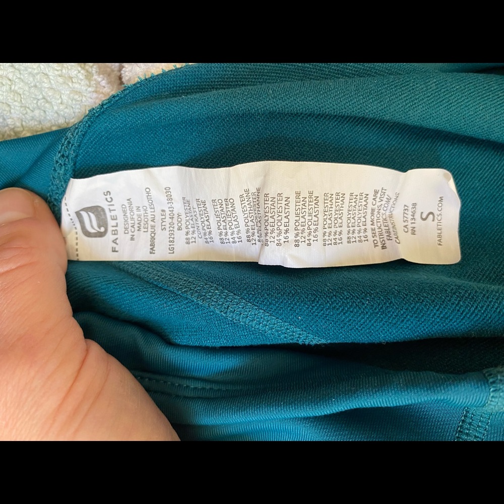 Fabletics Green Salar Solid Cold Weather Leggings - image 7